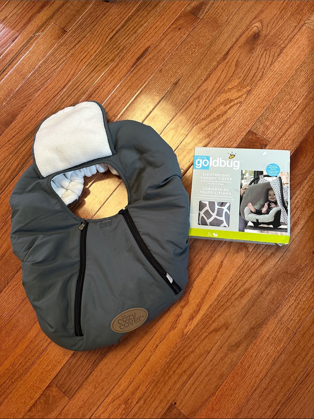 Infant Car Seat Cover - Gray